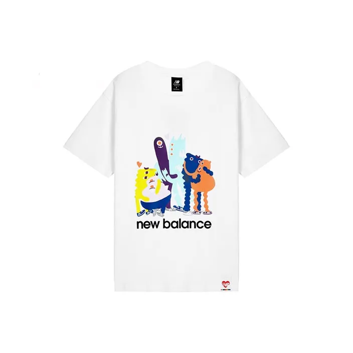 New Balance T Shirts Unisex White-0