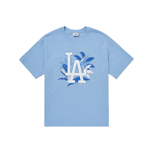 MLB Set in Sleeve T Shirt Unisex Light Blue