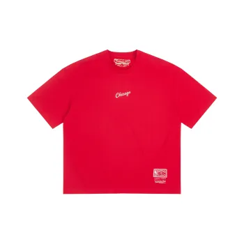 Mitchell & Ness T Shirt Unisex Red