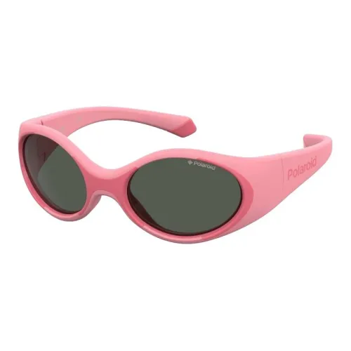 square-frame Injection Molded Oval Sunglasses Braun Kids' Pink