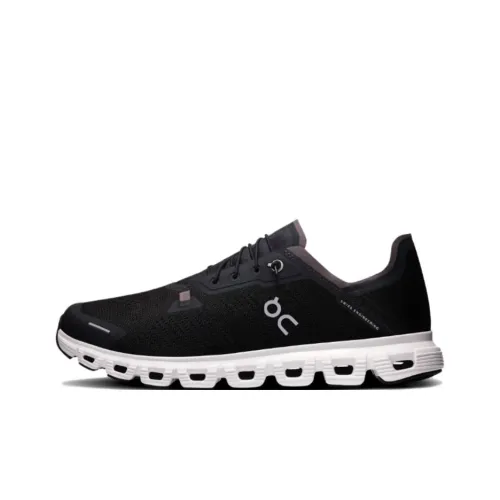 On Cloud 6 Anti Slip Wear Resistant Low Top Casual Shoes Men's Black