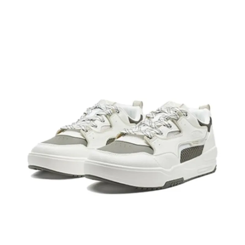 XTEP Master Of The Beast Anti Slip And Wear Resistant Lightweight Low Top Skateboard Shoes Men's White Gray-2