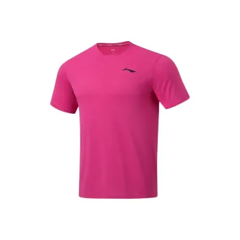 LiNing T Shirt Men's Vibrant Pink