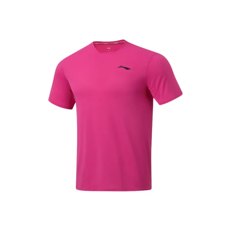 LiNing T Shirt Men's Vibrant Pink-0