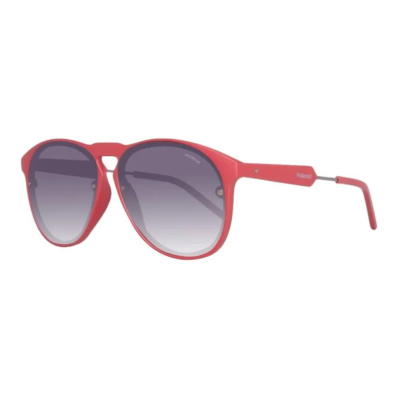 Polaroid Acetate Metal Irregular Shape Sunglasses Women's Red-0