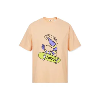 Levis T Shirts Men Orange