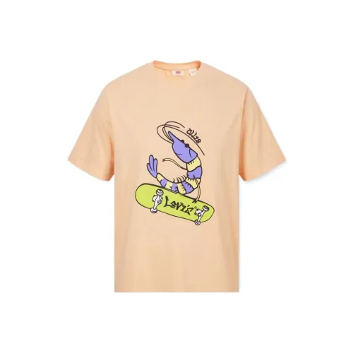 Levis T-Shirts Men Orange