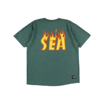 Wind And Sea X Thrasher X WIND AND SEA CO-TITLED SERIES T-Shirts Unisex Green