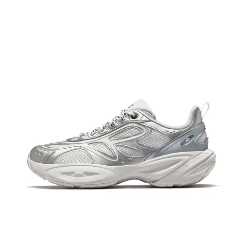 FILA FUSION BUZZARD II Meteorite Shoes 2nd Generation Low Top Chunky Sneakers Men's White Gray
