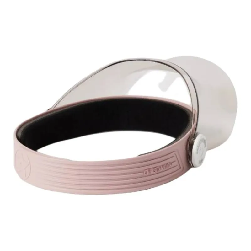 DIOR Plexiglass Rubber Foam Sun Protection Hats Women's Pink-1