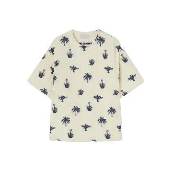 JIL SANDER JIL SANDER SS23 Resort T-Shirts Men Beige Yellow