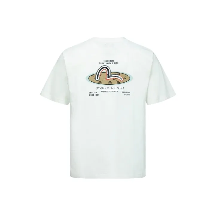 EVISU Logo print Cotton T shirt-0