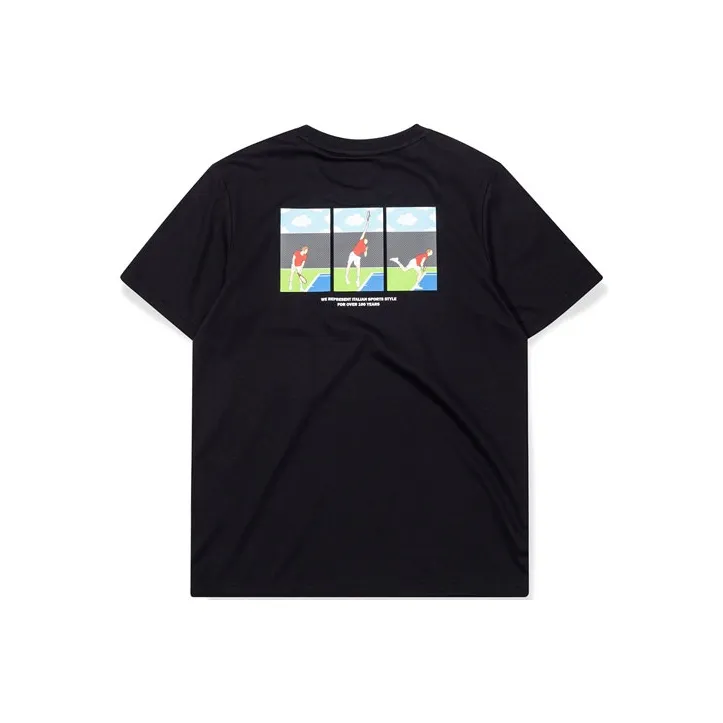 FILA FUSION x Shelby And Sandy T Shirt Unisex Black-0
