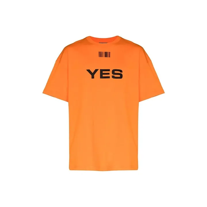 Vetements T-Shirts Men Orange-0