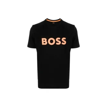 HUGO BOSS T Shirt Men's Black Orange