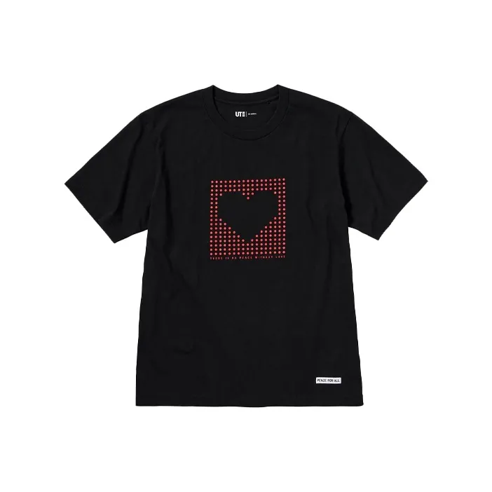 UNIQLO UNIQLO/UNIQLO Peace For All Series T Shirts Unisex Black-0