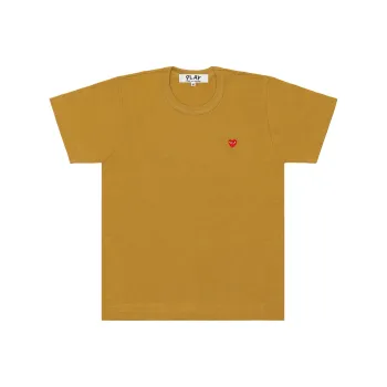 CDG Play T Shirts Men Yellow