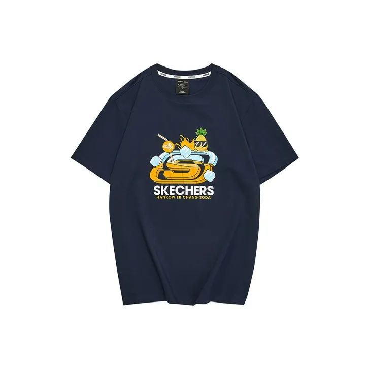 Skechers Hankou No. 2 Factory Joint Series Drop Shoulder Sleeve T-Shirt Unisex-6