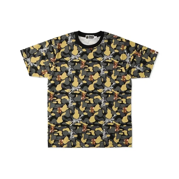 Bape X Tom And Jerry Camo Madison Avenu Tee-0