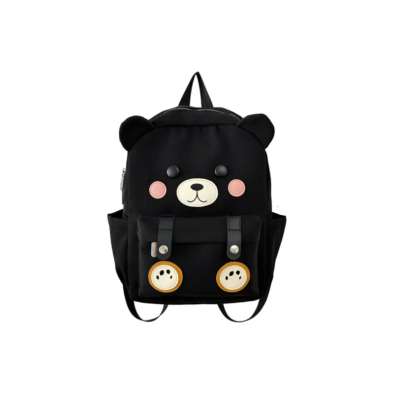 URBAN FOREST Nylon Backpack Women's White/Black/Brown-6