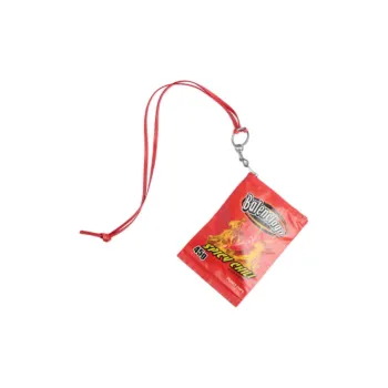 Balenciaga Cow Leather Cell Phone Pouch Unisex Red