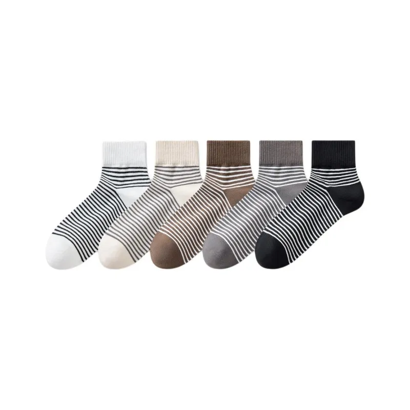 Temooues Mid Calf Socks Unisex 5 Pack-0