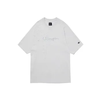 Rick Owens X Champion T-Shirts Unisex Light Gray