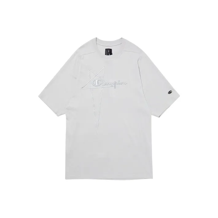 Rick Owens X Champion T-Shirts Unisex Light Gray-0