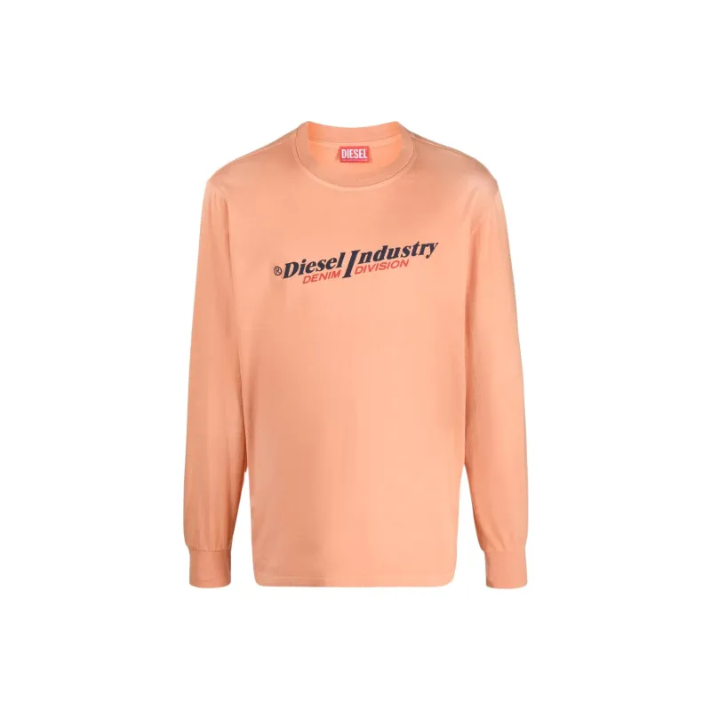 DIESEL T-Shirts Men Orange-0