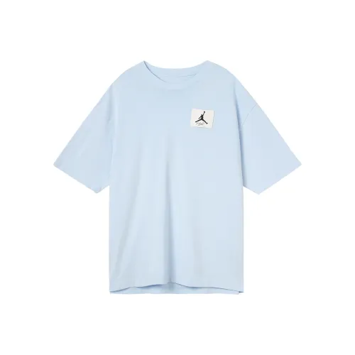 Jordan Drop Shoulder Sleeve T Shirt Men's Ice Blue