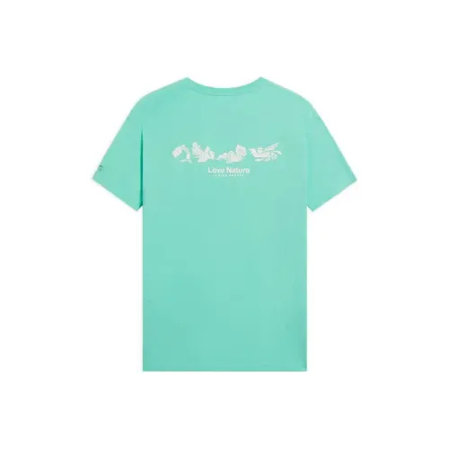 LiNing China Li Ning T Shirts Unisex Light Green Jade