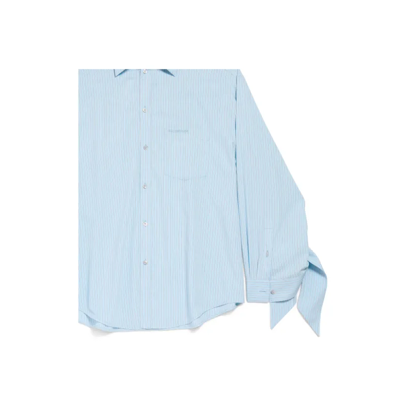 Balenciaga SS25 Shirt Regular Fit Women's Sky Blue-6