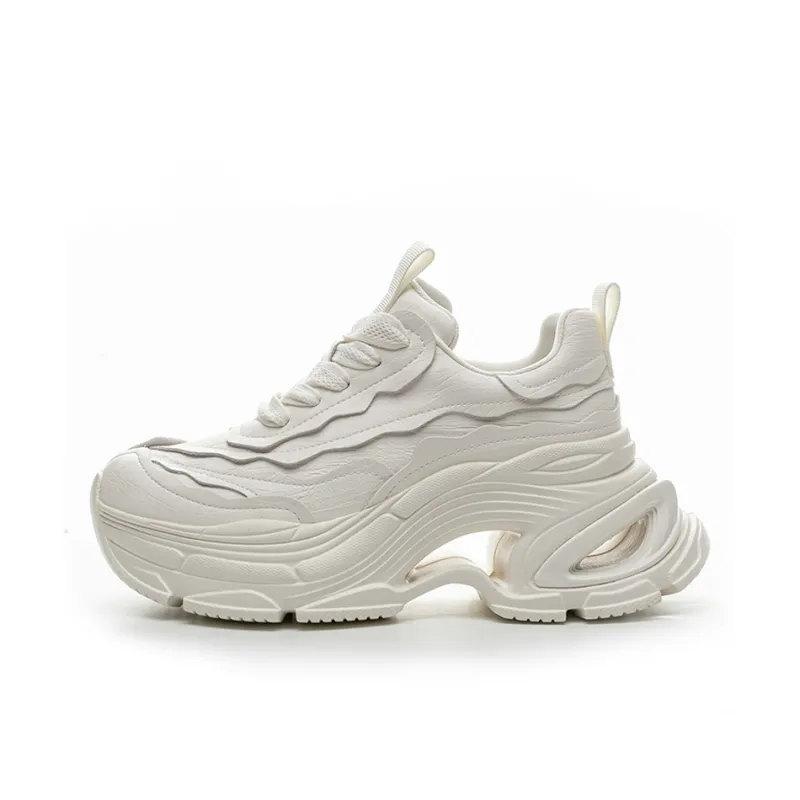 Ruomini Cushioning Lightweight Height Increasing Low Top Chunky Sneakers Women's-3