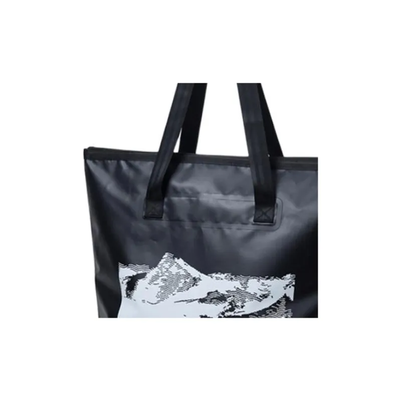 Snow Peak × Mountain Of Moods Collaboration Polyester Tote Bag, Shopping Bag, Handbag Unisex Black-1