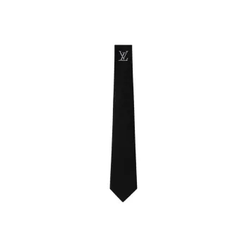 LOUIS VUITTON Mulberry Silk Bead Ties Men's Black