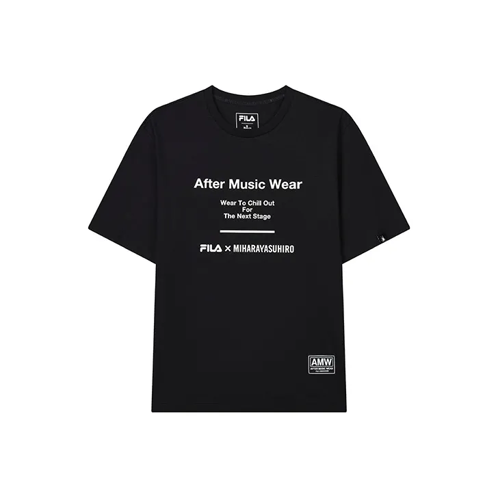 FILA MIHARA YASUHIRO Collaboration Collection T Shirt Men's Jet Black-0