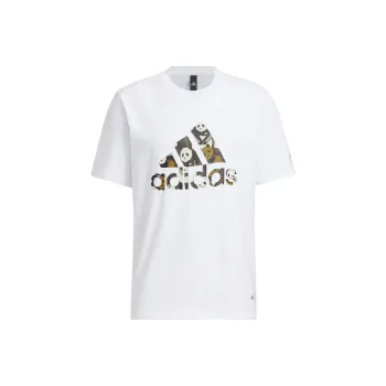 Adidas Set in Sleeve T Shirt Unisex White
