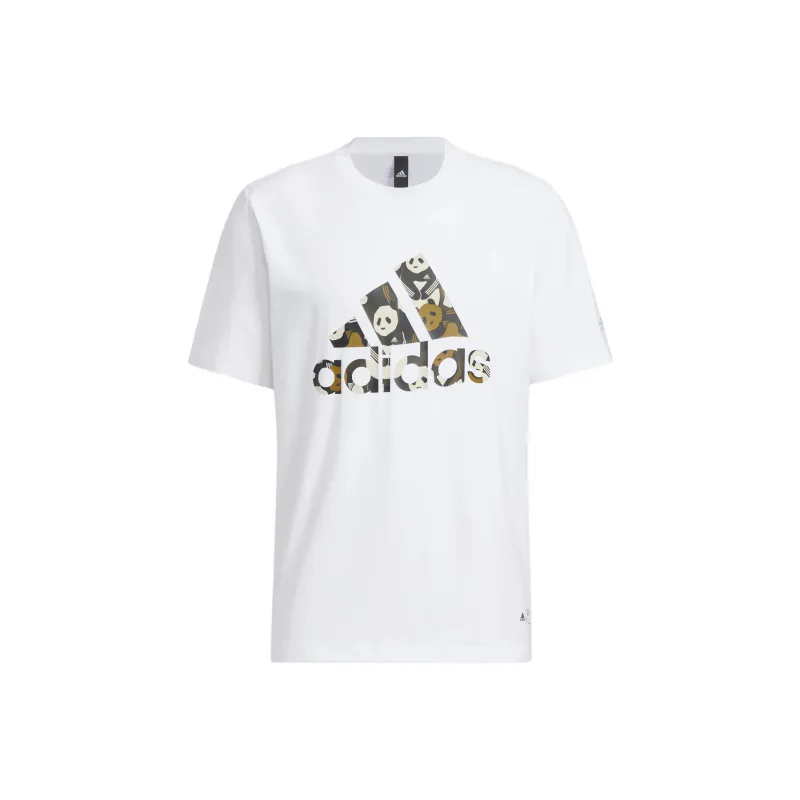 Adidas Set in Sleeve T Shirt Unisex White-0