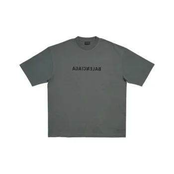 Balenciaga T Shirt Loose Fit Unisex Gray