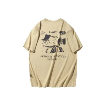 MOBI GARDEN Short-Sleeved Crew Neck Unisex