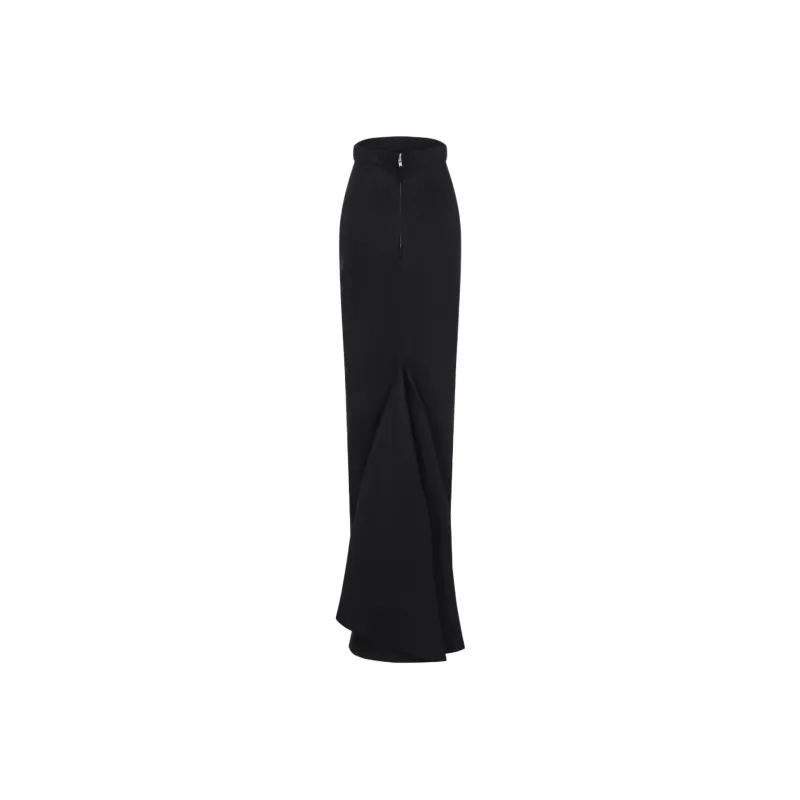 RICK OWENS Draped detail Maxi Skirt-1