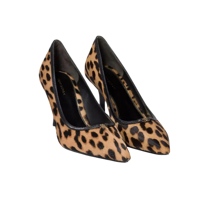TORY BURCH Slim Heel High Heels 8cm Women's Brown-2