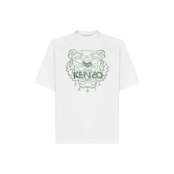 KENZO Classic Tiger Head T Shirts Men White