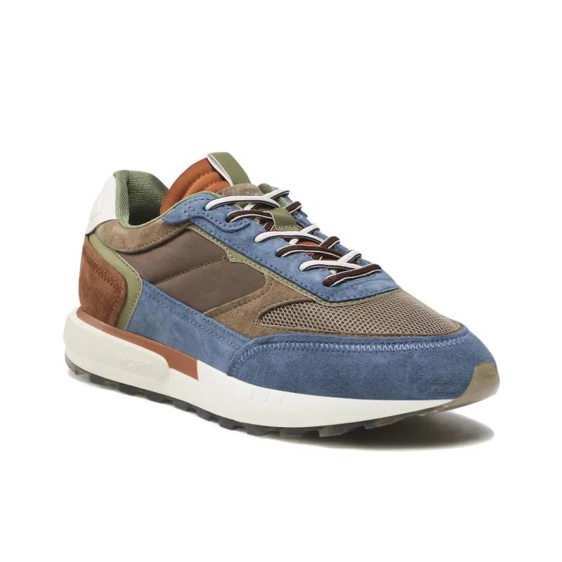 HOFF Anti Slip Wear Resistant Low Top Casual Shoes Men's Brown Blue-1