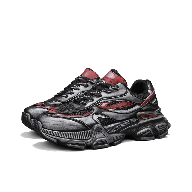 ROBINHOOD Cushioning, Slip Resistant, Abrasion Resistant Support Low Top Chunky Sneakers Men's Box-3