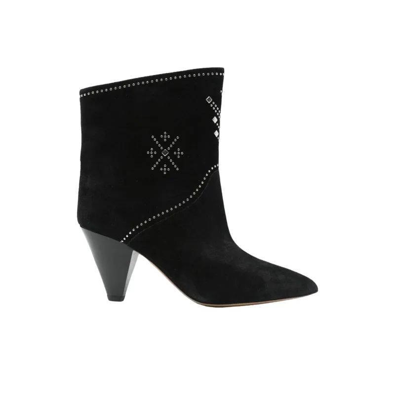ISABEL MARANT Loline Stiefel Ankle Boots 8cm Women's Black-1