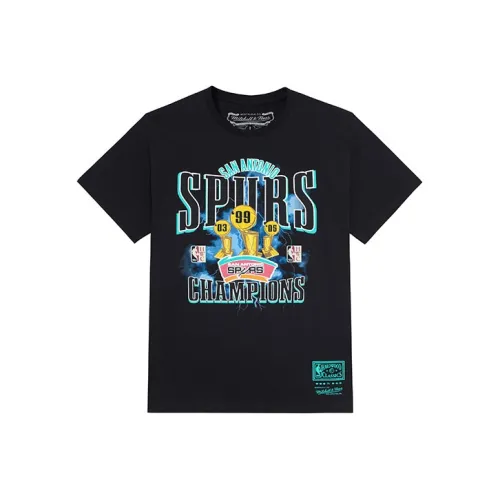 Mitchell Ness T-Shirts Unisex Black