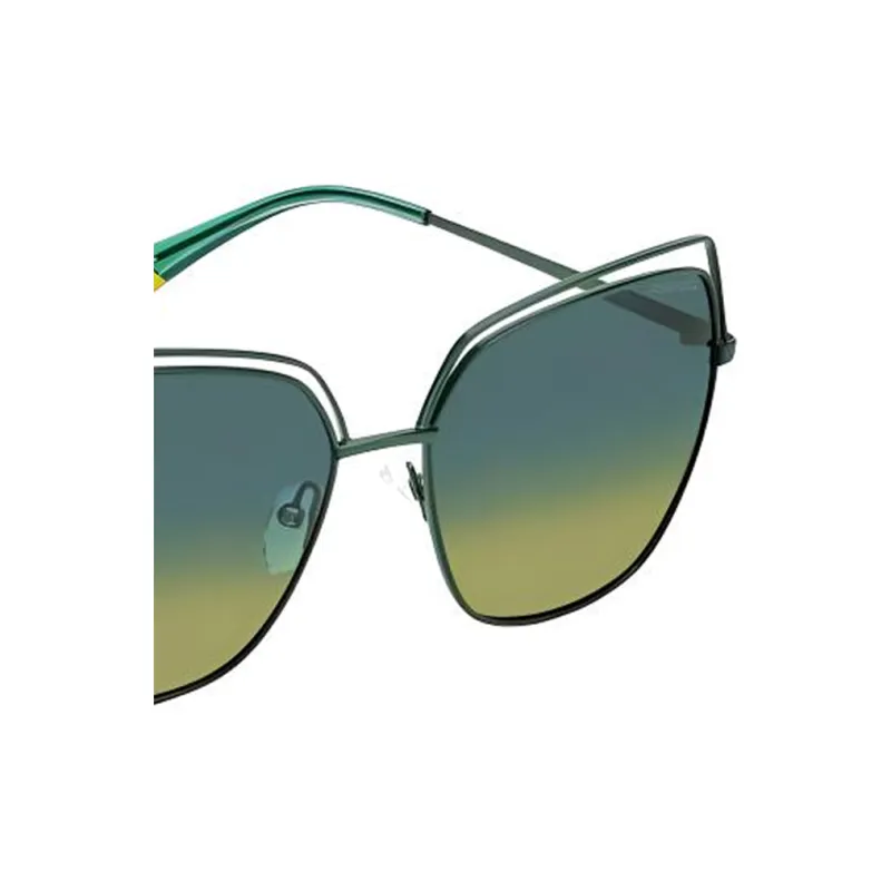 Polaroid Irregular Shape Sunglasses Women's Green-1