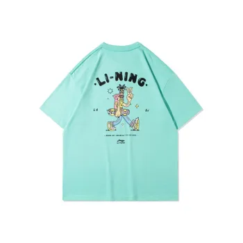 LiNing Skateboard T Shirt Men's Light Jade Green
