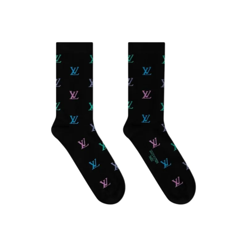 LOUIS VUITTON Lv Blason Shading Socks-1